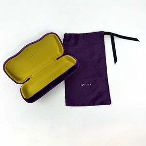 Gucci Purple Velvet Sunglasses Case